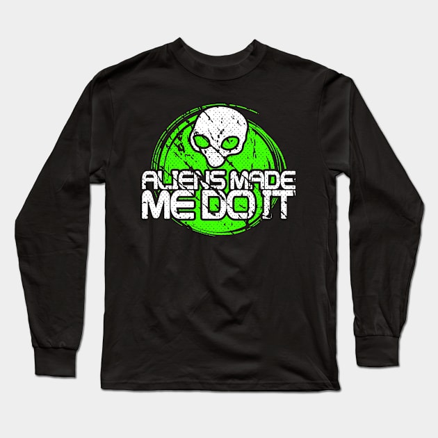 Alien Ufo Area 51 Long Sleeve T-Shirt by Lionstar